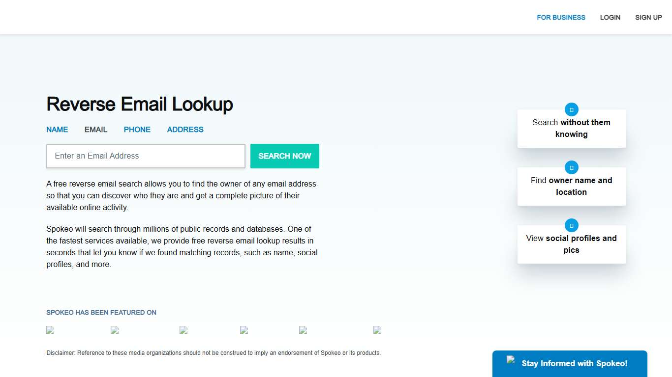 Email Search | Reverse Email Lookup - Spokeo